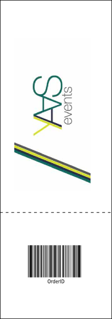 Winter Cut Paper Raffle Ticket Product Back