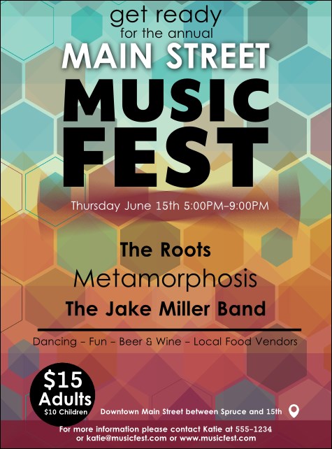 Music Festival Flyer Product Front
