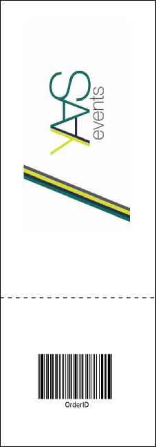 Music Festival Raffle Ticket Product Back