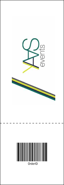 Tie Dye Raffle Ticket Product Back