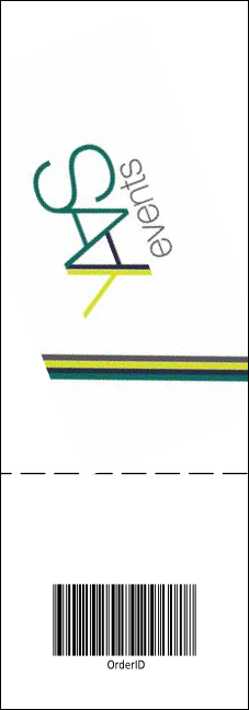 Skateboarding Event Ticket Product Back