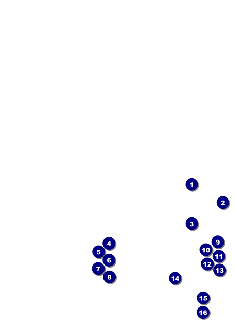 Modern Dance White Club Flyer Front Field Markers