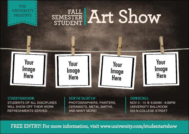 Image Upload Polaroid Club Flyer Product Front