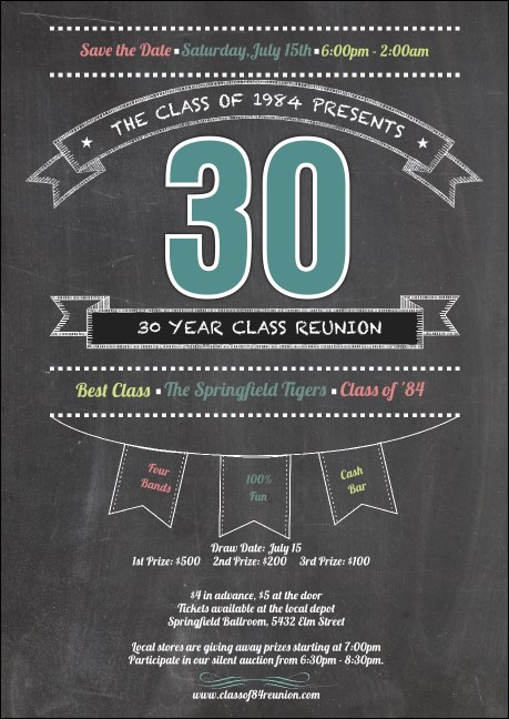 Class Reunion Club Flyer